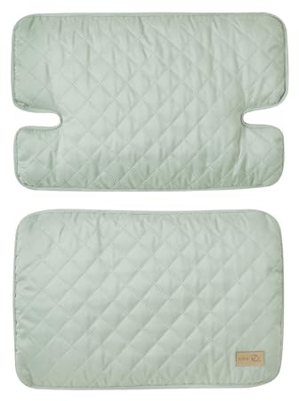 roba Sitzverkleinerer 2-teilig 'roba Style' - Zubehör für Hochstuhl 'Nature Up' - Sitzkissen abwischbar & gepolstert - Ab 6 Monaten - Frosty green