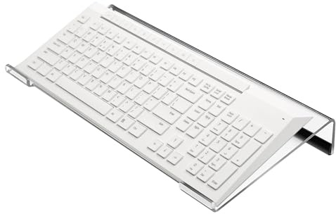 Generisch Elevador para escritorio | Bandeja antideslizante para PC, transparente, inclinable, accesorio para ordenador de juegos, aumento para escritura ergonómica, para salas de PC, escuelas, mesas