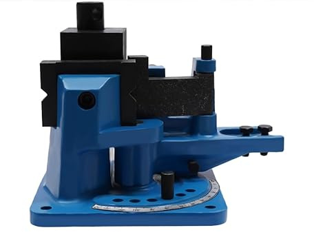 Pince à cintrer d'angle universelle - Outil manuel - Plieuse d'angle multifonction avec angle de flexion maximal de 120° - Pour le pliage de l'acier, du fer forgé et du laiton - Bleu