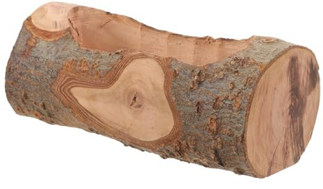 Gatuida Bol en Bois Naturel pour Nourriture de Hamster Chinchilla et Petits Animaux Résistant et Facile à Nettoyer Récipient Stable pour Cochon et Écureuils