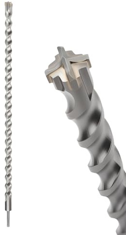 MOXPIFY Steinbohrer, 35 mm, 800 mm lang, Hammer-SDS-Bohrer für Stahlbeton, Ziegelwände, SDS-Plus-Schaft (35 mm x 800 mm)