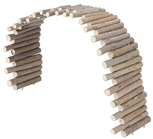 Xiuganpo Ponte Scala per Topi con Recinto in Legno per Piccoli Animali, Giocattolo in Legno Sicuro Ed Ecologico, Fornisce Spazio di Gioco Sicuro, 1 Recinto, Adatto per Cincillà e Roditori (30 cm