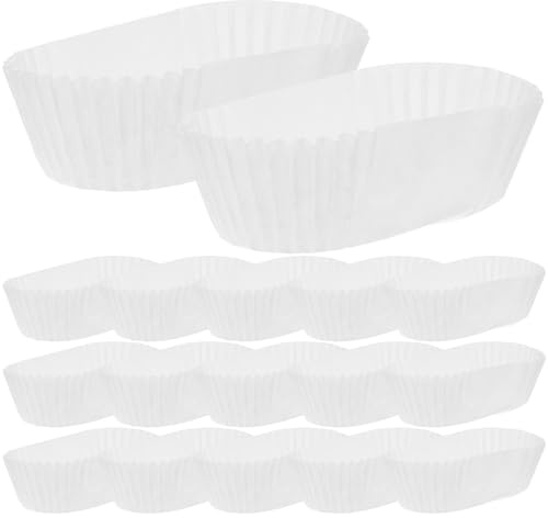DOITOOL Molde Rectangular de Papel para Cupcakes y Magdalenas, 1000 Piezas Resistentes al Calor, Adecuado para Panaderías, Repostería y Celebraciones