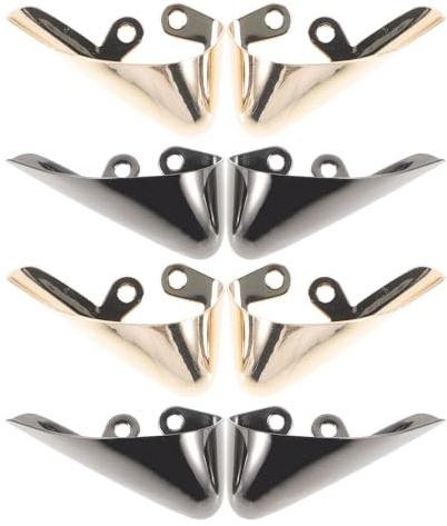 HORIALENCE 4 Pares de Protectores anticolisión para Puntera de tacón Alto - Tapas metálicas para Puntera de tacón - Cubiertas de reparación para de Zapatos para Eventos nocturnos - Botas con