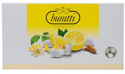 Buratti Confetti con Ripieno al Gusto di Limone, Tenerezze Limone - 3 Confezioni da 500 g