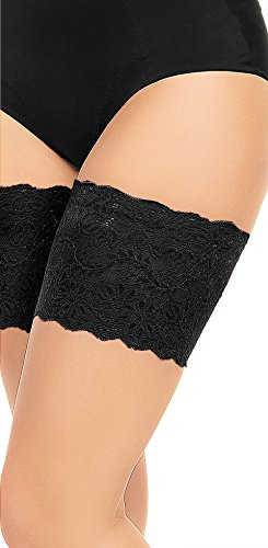 GLAMORY Glamory Anti Chafing lårband manschetter (1-pack), Svart (svart svart), L