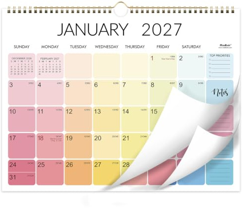 Kalender 2024-2025 - Wandkalender 2024-2025 von Juli 2024 - Dez. 2025 mit dickem Papier, 38,1 x 29,2 cm, perfekter Kalender 2024-2025 zum Organisieren