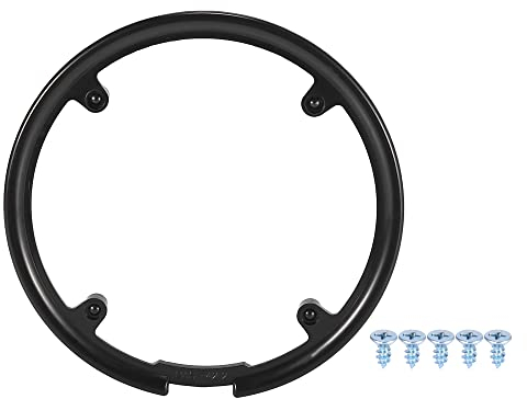 X AUTOHAUX Kettenradabdeckung 42 Zähne Kettenblatt Schützen 10 cm 4 Löchern Fahrrad Kurbelgarnitur Schwarz