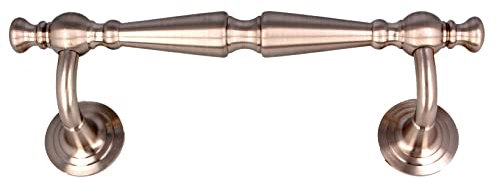 Gedotec Möbelgriffe Messing | 1 Stk Falttüren-griffe Möbel | Länge: 250 mm | NAPOLEON | Griff gekröpft Messing verchromt matt - klassisches Design | Stossgriff Schubladengriffe Küchengriffe Türgriffe