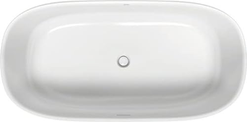 Duravit Badewanne Zencha 180x90x45,5cm, 2 RS, frei., matt-weiß