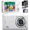 Digital Camera, 4K 48MP Portable Compact Digital Camera with 32G SD Card, 16X Digital Zoom, 3 LCD, Small Vintage Digital Cameras for Kids Beginners Photography (with 2 Battery)