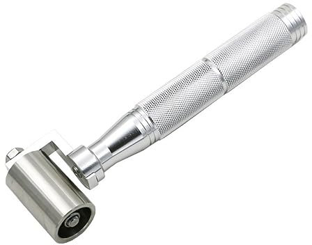 DOITOOL Tapetennahtrolle Metall Edelstahl Andruckrolle 34mm Rutschfest Langlebig Heimdekoration Selbstgemacht Werkzeug für Tapeten Naht Walze Zuhause Aufkleber
