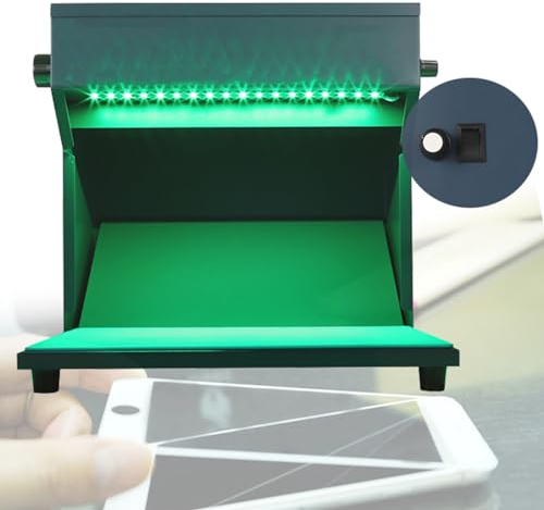 Quixnova Tragbare Laminar-Luftstrom-Reinigungsbank, staubfreier Raum-Arbeitstisch, einstellbares Dual-Mode-Licht, 3-lagiger Filter, für die Reparatur von Telefon-LCDs