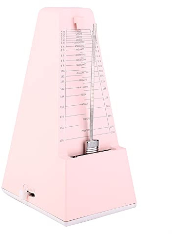 Metronom, Metall, mechanischer Kern, Violine, Klavier, Gitarre, Musikinstrumentenzubehör, Metronom, Musikinstrumentenzubehör für Klavier, Gitarre, Schlagzeug (Pink)