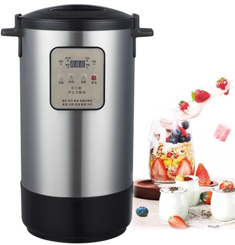 ROGHA Fermentatore per Yogurt, Fermentatore Commerciale, Macchina per Yogurt alla Frutta con Temperatura e Controllo del Tempo Regolabili, per Cucina Commerciale,18L