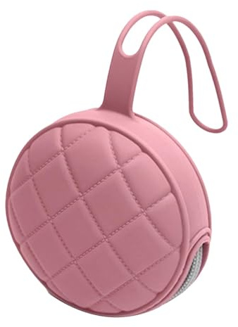 hållare etui – 9,5 x 24 x 4,5 cm silikon nappfodral | Organisatörväska tillverkad av livsmedelssäker silikon för babynappar | nappväska med dragkedja för resor, promenader, Cam