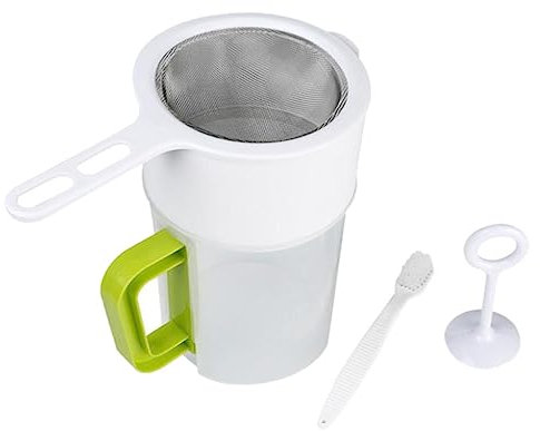 Alipis Sieb Soja Mehrzweck Saftsieb Joghurtfilter Siebbecher Saftsieb Saftsiebbecher Filter Tasse Hochwertige Materialien Temperatursbeständig Abnehmbarer Griff Einfache Lagerung Platzers