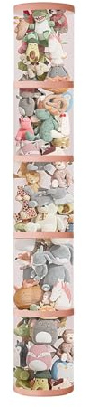Tubo per Organizer per Animali di Peluche, Tubo per Animali di Peluche Multistrato, Scatola Tubolare Trasparente per Giocattoli di Peluche, Organizer Salvaspazio per Animali di Peluche(quinto piano)
