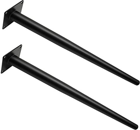 2 Stück Möbelschrankbeine, Möbelbeine, Möbelfüße, Tischbeinhalterungen, verstellbare Schreibtischbeine, Arbeitsplattenbeine, kurze Möbelbeine, Füße for Möbel, Sofabeine, Tische, Eisen, Schwarz/4548