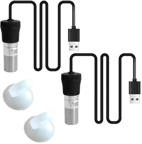 2 Pcs 5W USB-Aquarium-Heizstab, Aquarium-Heizung mit robustem Sicherheitsdesign, automatische Temperaturkontrolle, Aquarium-Heizung, entworfen für kleine Aquarien für Salzwasser und Süßwasser Aquariu