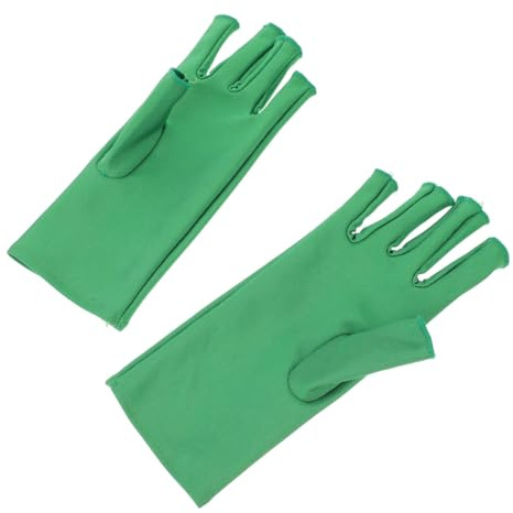 OFFIGAM Guantes Protección Uv Para Decoración De Uñas Guantes Sin Dedos Para Tienda De Uñas De Manicura Para Protección Uv Salón