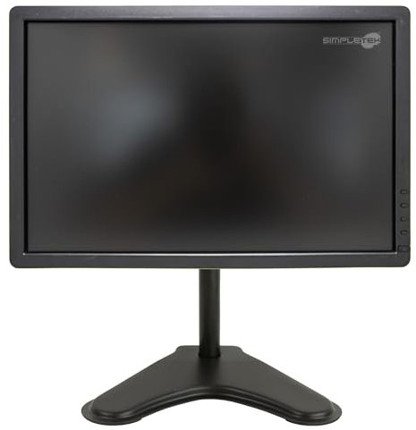 SIMPLETEK – Schermo Monitor Display 19 LCD E1913C Wide 16:9 VGA DVI PC Computer Desktop | Base, Cavo VGA e Alimentazione Inclusi (Ricondizionato)