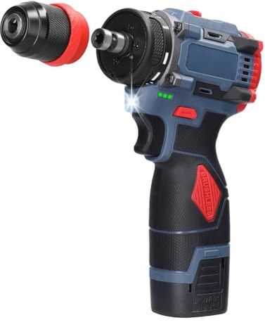 Taladro de Litio 2 en 1 de 16,8 V Destornillador EléCtrico Herramienta EléCtrica MultifuncióN Torque de 45 Nm Destornillador de Motor Sin Escobillas B