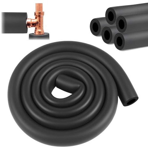 Mbsomnus 2M Rohrisolierung Schaumstoff Ø 16mm Isolierschlauch 9mm Rohrdämmung Schaumstoff Rohr für Fitnessgeräte Rohre Handhaben Heizungsrohr