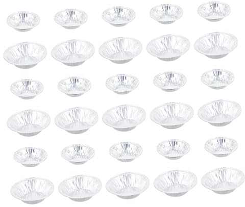 VERDANVERSE 500 Pièces Lot De Moules Ronds Et Moules à Muffins Aluminium Moules à Pâtisserie à Usage Unique Pour Petites Pâtisseries Et Mini-gâteaux