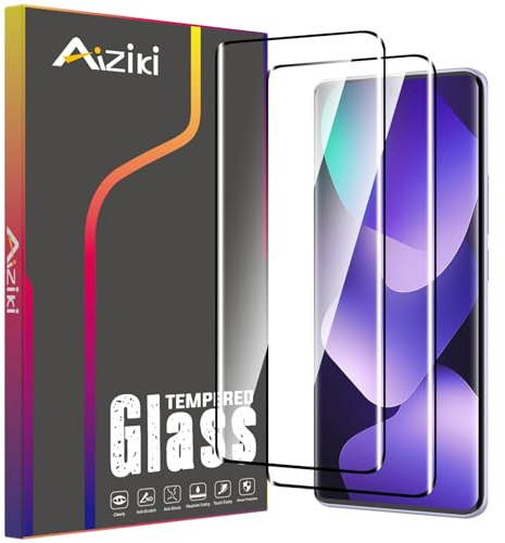 Aiziki [2 Pezzi Vetro Temperato per Redmi Note 15 5G, HD Chiaro, Anti Graffio, Anti-Impronte, Durezza 9H Pellicola Protettiva a Copertura Totale con Redmi Note 15 5G