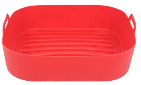 Uonguon Support Réutilisable Pour Friteuse Sans Huile - Feuilles en Silicone avec Drainage 3D - Accessoire Culinaire Sans BPA | Cuisson Au Micro-Ondes Légumes Pizzas Saucisses Bacon Snacks Cakes