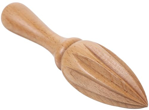 IWOWHERO Presse-citron Manuel en Bois de Hêtre Massif, Presse-agrumes Conique sans Peinture, Outil pour Jus D’agrumes Frais, Accessoire la Cuisine Solide et Naturel, Extraction Facile