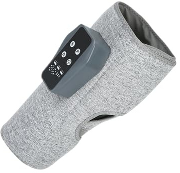 Electric Leg Massager, Rechargeable Muscle Device, 11.81x6.3x2.76 Inches Unit with Heat Compression, ABS Linen Build, Cordless Relaxation Tool with Settings, Foot and Calf Massager for Home Workplace