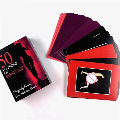 GAFENO Un Ensemble De 50 Cartes, Accessoires De Cartes De Divertissement en Couple, Guide d'action