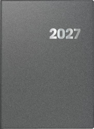 BRUNNEN Buchkalender Mod. 789 2027 | A4, Kunststoff, grau
