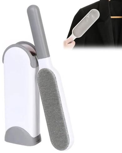 Tokaneit Fusselbürste Kleidung Fusselbürste Tierhaare Set,Reinigungsbürste für Haustiere,Doppelseitige Fusselbürsten,Fusselentferner mit Selbstreinigender Doppelseitiger Basisbürste