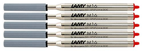 Lamy M16 Ersatzmine für Lamy Kugelschreiber F blau, 5 x 1