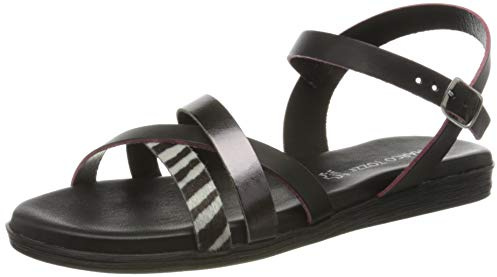 MARCO TOZZI Damer 2-2-28433-24 remsandaler, Svart Black Comb 098-37 EU