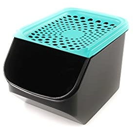 TUPPERWARE Löklåda 5,5 l svart/mörk turkos 38108