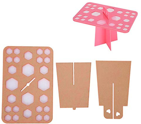 Agatige Rangement Pinceaux Maquillage, Porte Pinceaux Maquillage à 26 Trous, Support Pinceaux Maquillage Pliable pour le Séchage et le Stockage des Pinceaux de Maquillage