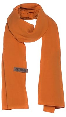 Knit Facory - Liv Schal - Fein Gewebter Damen Schal - Luftiger Musselinschal - Für Frühling und Sommer - 100% Bio-Baumwolle
