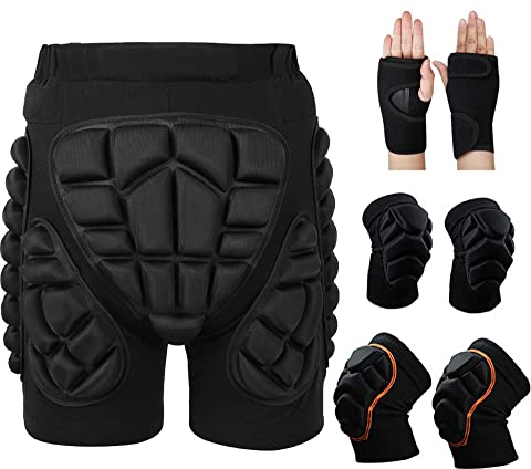 GOUJIAN Schutzhose Kinder Snowboard Ski Hip Pad Protect Eva Radfahren Skifahren Skateboarding Sport Shorts Jungen Mädchen Skating Roller Shorts (Color : D2, Size : XXL)