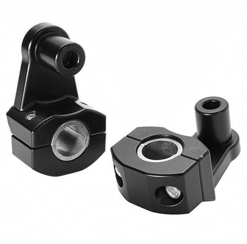 Baceyong Lot de 2 Supports de guidon de moto rehausseurs de guidons modifiés pour motos tout-terrain Compatible avec toutes les motos équipées d'un support de guidon de 22 mm (0,87 pouce)