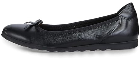 Tamaris Ballerines pour Femme - 1-22128-42, Cuir Noir, 39 EU