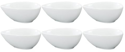 MAGICLULU Ceramic Snack Bowl Drop Shape 3.94In Heat-Resistant Serving Bowl for Appetizers Fruits Desserts Versatile Kitchen Use Easy Clean