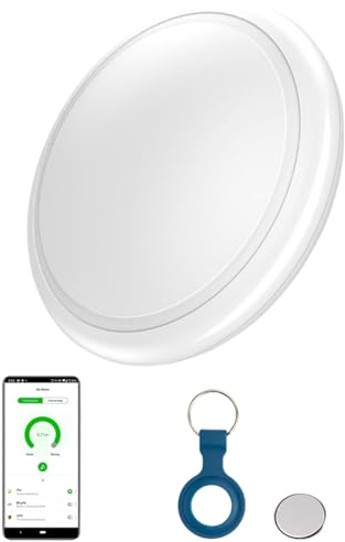 EMEBAY - Bluetooth Tracker Localizzatori Oggetti, Funziona con APP mobile compatibile Android e iOS, Tracker Anti Perdita Trova oggetti e Valigie Portafogli Chiavi Animali domestici Bambini di età