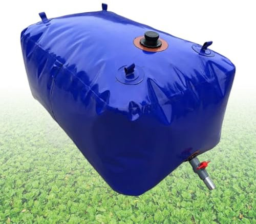 Recuperateur d Eau De Pluie, Citerne Souple Pliable, Poche Eau for Le Camping, Le Jardin, La Résistance à La Sécheresse, L'irrigation Agricole(1000L/264Gal)