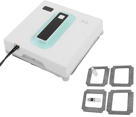 Robot nettoyeur de vitres sans fil 2500 Pa - Double jet d'eau - 3 modes de nettoyage - Réservoir d'eau de 50 ml - Robot nettoyeur de vitres électrique - 135 kg