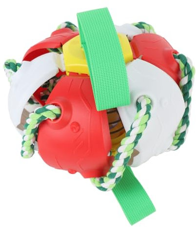 NOENNULL Pelota de juguete para perros de golosina, bola de juguete para limpiar los dientes para perros, platillo volador, juguete para perros, repelente al agua, juguete interactivo para perros,