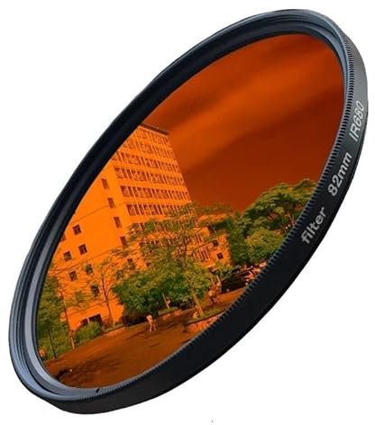 WANGFK Filtre Infrarouge Infrarouge 52-82mm Ir680 Ir720 Ir760 Ir850 Ir950 720nm, Filtre d'objectif d'appareil Photo de Photographie Artistique intéressant(52mm,IR680)